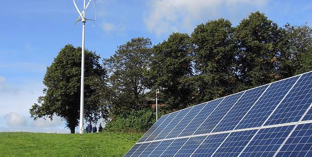 Dumfries and Galloway College's Wind Turbine and solar panels