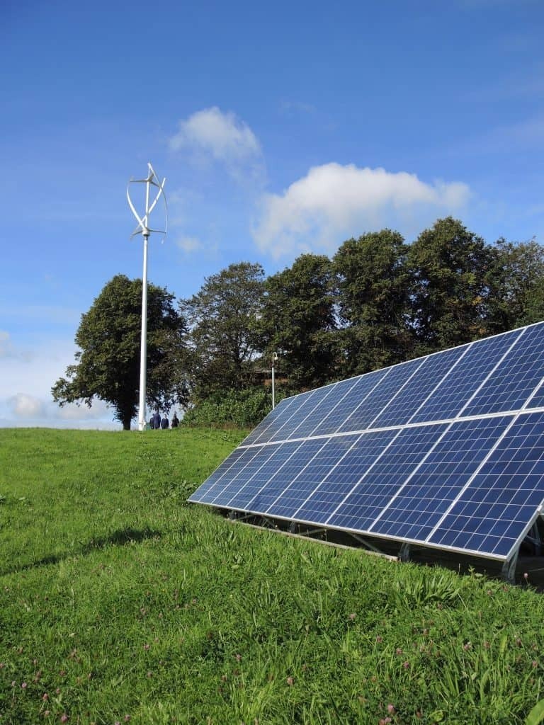 Dumfries and Galloway College's Wind Turbine and solar panels