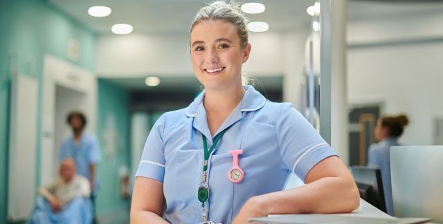 Smiling NHS Nurse