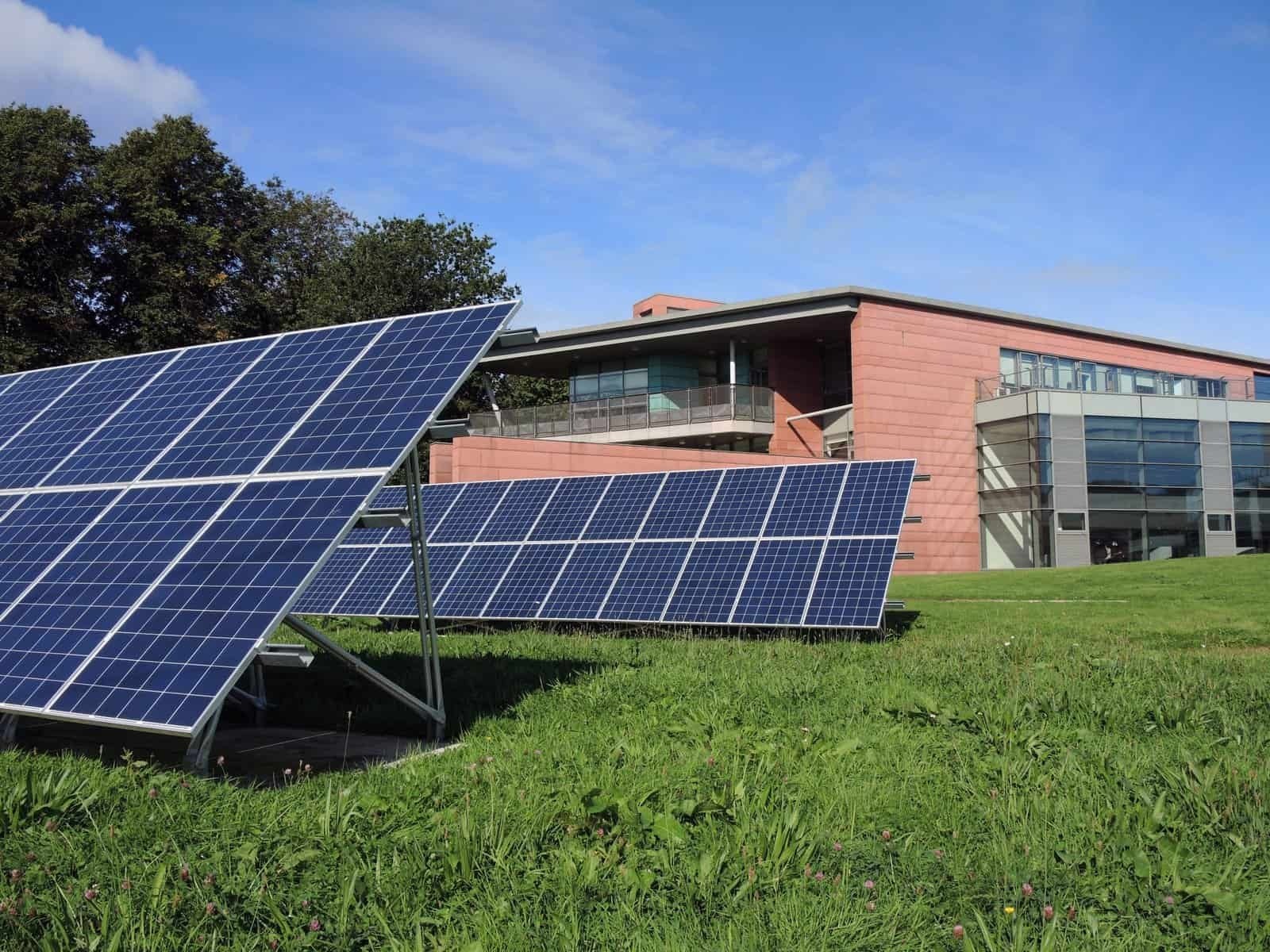 Solar panels at Dumfries and Galloway College
