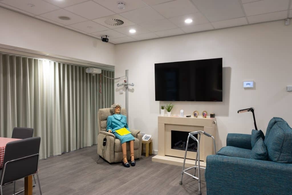 Assisted living area in care hub at Dumfries College Campus