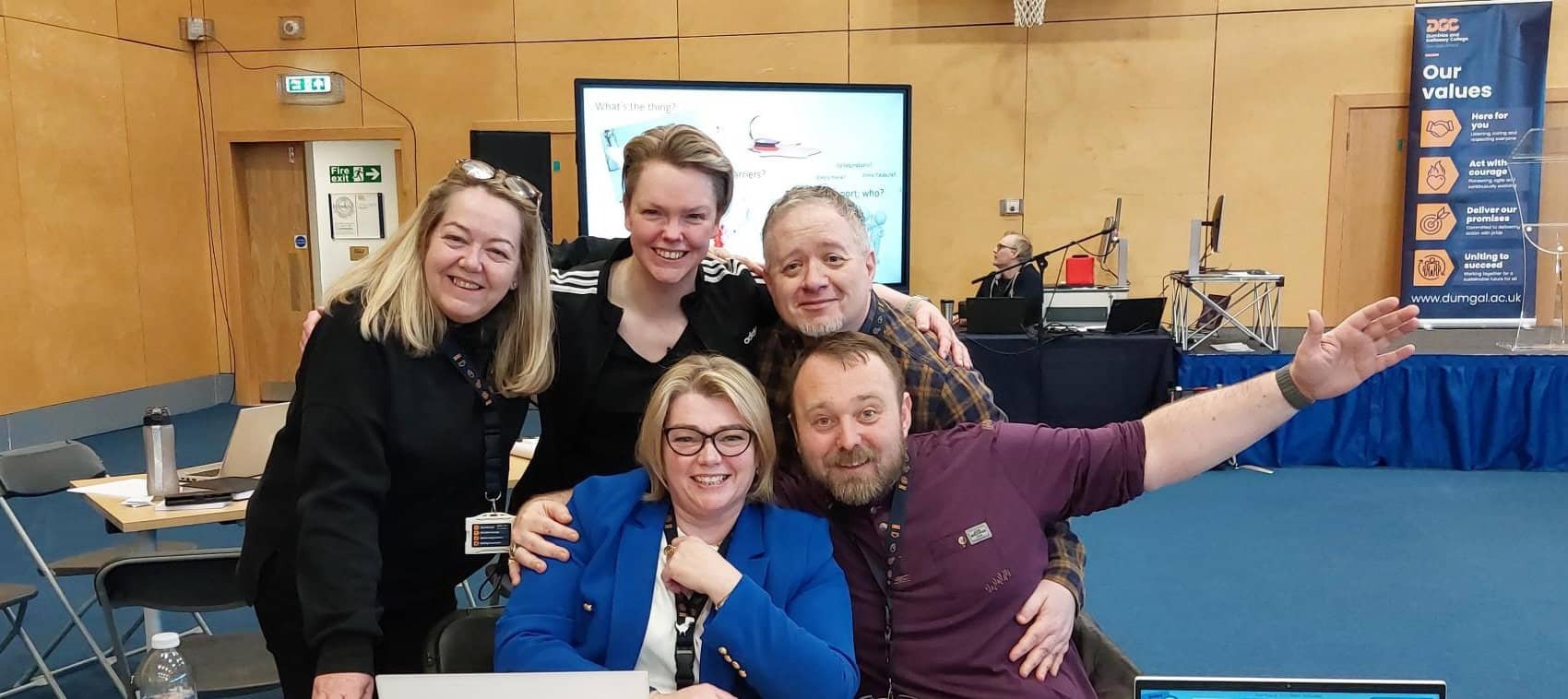 Staff at Dumfries and Galloway College